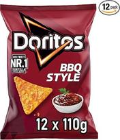 Doritos Barbecue - Tortilla Chips mit BBQ Geschmack - Herzhafter Barbeque Snack zum Knabbern aus Mais (12x110g)