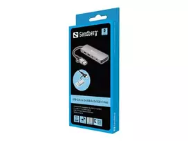 SANDBERG USB-C/A to 2xUSB-A+2xUSB-C Hub