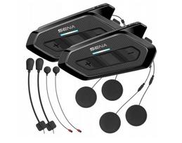 Sena Spider RT1 Dual Pack motociklo interkomas, Mesh 3.0, Bluetooth 5.2, juodas