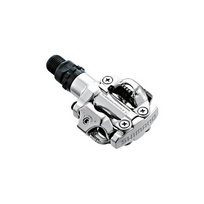 Pedalai MTB PD-M520 SHIMANO su plokštelėmis pilki