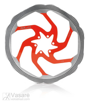 Diskas XLC BR-X58 180/1.8mm,silv/red,CNC frict.ring 162g
