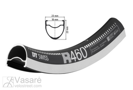 Ratlankis 28" 622-18 DTSwiss R 460  juodas VL 6,5m