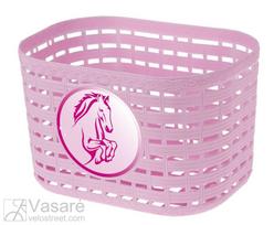 Krepšelis plastikinis vaikiškas pink