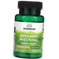 Prebiotikas iš topinambų, Prebiotic Jerusalem Artichocke 400, Swanson 60 kapsulių (69280024) 60caps