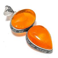 Baltic Amber Handmade 925 Sterling Silver Jewelry Pendant 3.55  o8n69