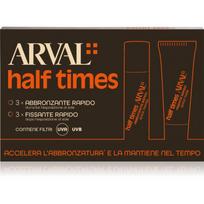 Arval Half Times Fast Tanning Bottle + Tube Set įdegį spartinantis apsaugos nuo saulės aliejus