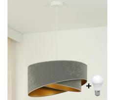BRILAGI - LED Pakabinamas sietynas LYRA 1xE27/15W/230V pilka/auksas