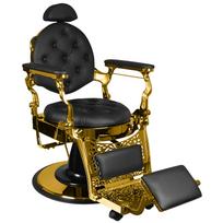 Kirpyklos kėdė Barber Chair Gabbiano Guilio Gold Black
