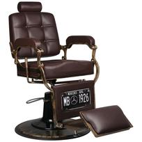 Kirpyklos kėdė Barber Chair Gabbiano Boss Old Leather Dark Brown
