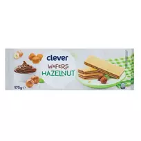 Vafliai su riešutų kremo įdaru CLEVER, 175 g