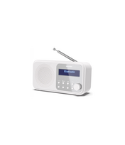 Sharp DR-P420(WH) Tokyo Portable Digital Radio, FM/DAB/DAB+, Bluetooth 5.0, USB or Battery Powered, Snowy White | Sharp | Tokyo