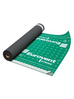 Difuzinė plėvelė Eurovent STRONG 160 gr./m², SK2 (lipnūs kraštai), 1,5 m. x 50 m. = 75 m²