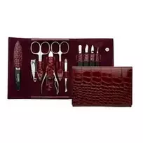 DuKaS PL25204 Solingen - Family red manicure made of genuine leather
