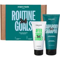 Rinkinys Men Rock routine goals: dušo želė ir šampūnas, 200 ml + balzamas po skutimosi, 100 ml