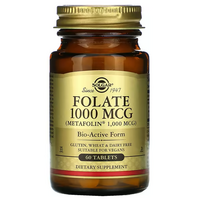 Solgar Folate 1000 mcg (Metafolin) 60 tab