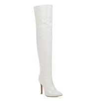 Sexy Thigh High Boots Women Autumn Winter Shoes Thin High Heels Over the knee Boot White Red Long Fetish Shoes Lady Large Size 34 balta