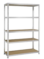 Sandėliavimo lentyna STRONG 265, 1200 x 500 x 2000 mm, 5 lentynos, apkrova 265 kg