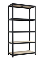 Sandėliavimo lentyna Strong 175, 176 x 90 x 40, 5 lentynos, juodos sp., apkrova 175 kg