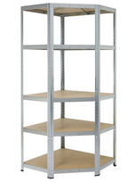 Sandėliavimo lentyna Strong CORNER, 176 x 75 x 40 x 50, 5 lentynos, apkrova 175 kg