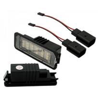 Sertifikuotas 2x Led OEM Error-free numerio apšvietimas Volkswagen automobilių 18 SMD 6000k