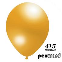 Balionai Metalic Penword GOLD, 12 cm,  100 vnt