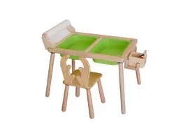 Vaikiškas stalo komplektas, Hanah Home, ritininis, žalias