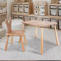 Vaikiškas stalo komplektas, Hanah Home, BLTYZ-AKTV060, ąžuolas