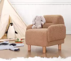 Vaikiško sparno kėdė, Hanah Home, Cobie Teddy, Brown