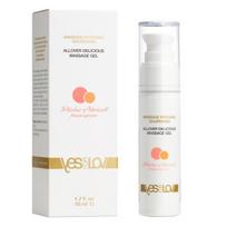 YESforLOV Peach Apricot masažo aliejus ir lubrikantas 50ml