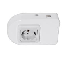 Eglo 94663 - Kištukinis lizdas po spintele SCHUKO su USB TAXANO