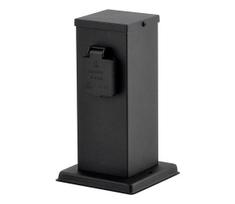 Lauko kištukinių lizdų stulpas 2Z SCHUKO 230V antracitas IP44