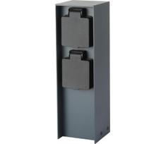 Brilagi - Lauko kištukinių lizdų stulpas PILLAR 2Z SCHUKO 230V IP44 antracitas
