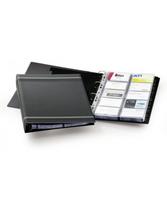 Vizitinių kortelių albumas DURABLE VISIFIX, 400 kortelių, juodas
