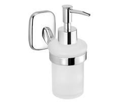 Aqualine - Sieninis muilo dozatorius RUMBA 160 mm pieniškas stiklas/blizgus chromas