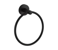 Aqualine - Sieninė rankšluosčių kabykla SAMBA diametras 15,5 cm juoda