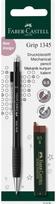 Automatinis pieštukas Faber-Castell GRIP 1345 su grafitais, 0,5 mm (bl)