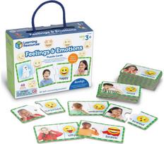 Emocijų pažinimo žaidimas LR Feelings & Emotions Puzzle Cards