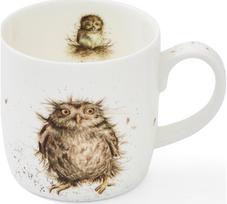 Wrendale kaulinio porceliano puodelis What a Hoot, 310 ml