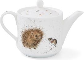 Wrendale kaulinio porceliano arbatinukas Hedgehog & Mice, 600 ml