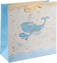 Dovanų maišelis GOLDBUCH 46395 Blue Whale 18x10x25