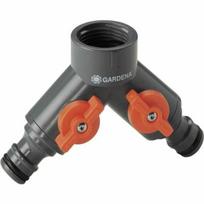 GARDENA 2 krypčių laistymo jungiklis - Modelis 940-26 - Nepriklausomi apytakos - Viengubas prisijungimas - 5 metų garantija