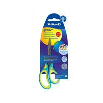 Žirklės Pelikan GRIFFIX NEON R 15 cm, dešniarankiams, melsvos
