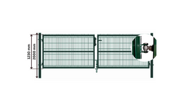 Vartai 400 x 123 cm, ŽALI