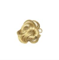 Natūralių plaukų garbanotas kuodukas/gumytė blond