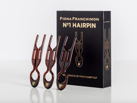 FIONA FRANCHIMON NO 1 HAIRPIN | BROWN – segtukų rinkinys 3vnt.
