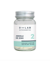 D-LAB Nutricosmetics Absolu de Zinc Maisto papildas cinkas: odos sveikatai ir grožiui (1 mėn)