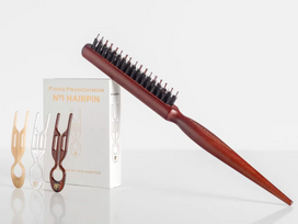 FIONA FRANCHIMON Nº 1 HAIRPIN Volume Value Set | London Collection & Backcomb Hair Brush segtukų (3 vnt.) ir šepečio rinkinys