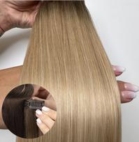 Prisegami natūralių plaukų tresai, 100g., spalva: #R-5 7/22 Perfect ombre (D)