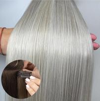 Prisegami natūralių plaukų tresai, 100g., spalva: #66 Grey