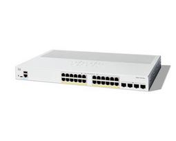 CISCO Catalyst 1300-24P-4X Managed Switch, 24-Port Gigabit Ethernet, PoE, 4x10 Gigabit SFP+, Limited Lifetime Protection (C1300-24P-4X)